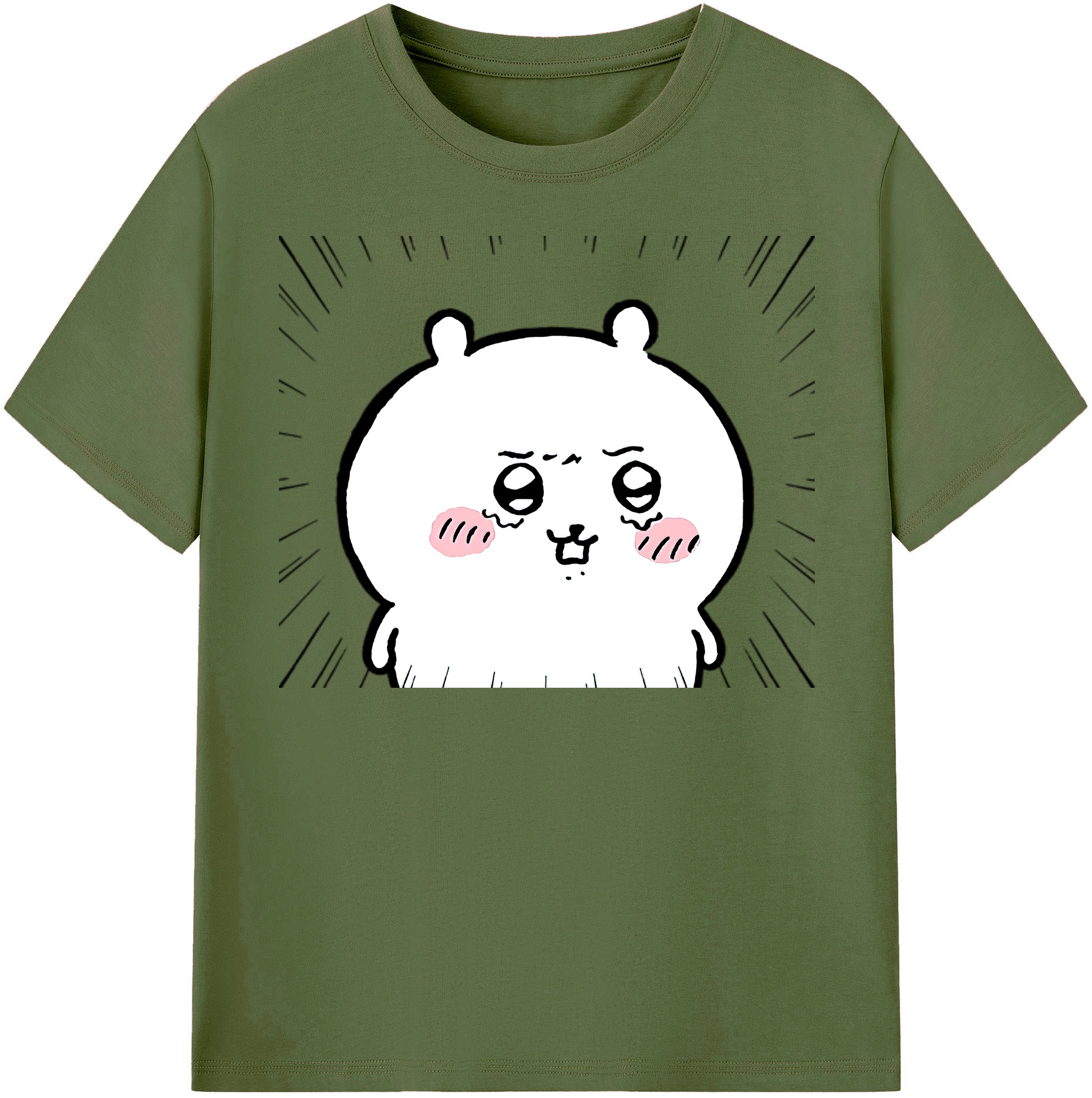 （画像用） ちいかわ ちいかわ Chii-kawa chiikawa 綿100％半袖Tシャツ（フロントプリント）